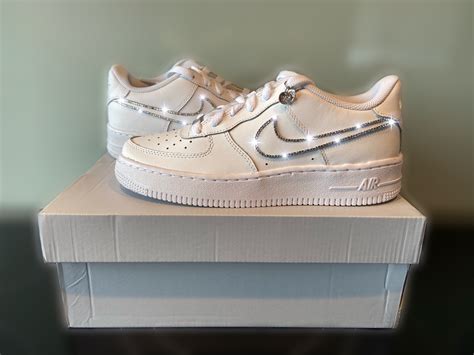 nike air my weiß mit glitzer|Nike Air Force 1 Low White Gold Glitter Swoosh .